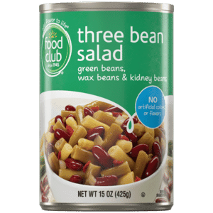 Food Club Three Bean Salad 15 oz