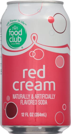 Food Club Red Cream Soda 12 fl oz