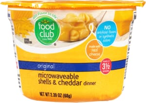 Food Club Original Shells & Cheddar Dinner 2.39 oz