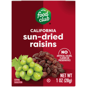 Food Club California Sun-Dried Raisins 1 oz