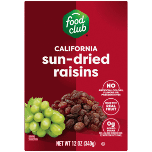 Food Club California Sun-Dried Raisins 12 oz