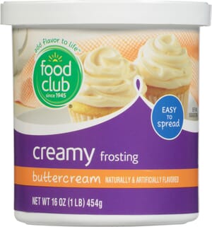 Food Club Creamy Buttercream Frosting 16 oz