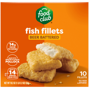 Food Club Beer Battered Fish Fillets 10 Each