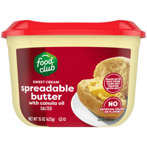 Food Club Sweet Cream Spreadable Butter with Canola Oil 15 oz