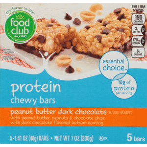 Peanut Butter Dark Chocolate Protein Chewy Bars