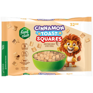 Food Club Cinnamon Toast Squares Cereal 32 oz