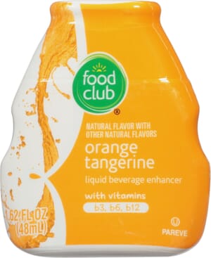 Food Club Orange Tangerine Liquid Beverage Enhancer 1.62 fl oz