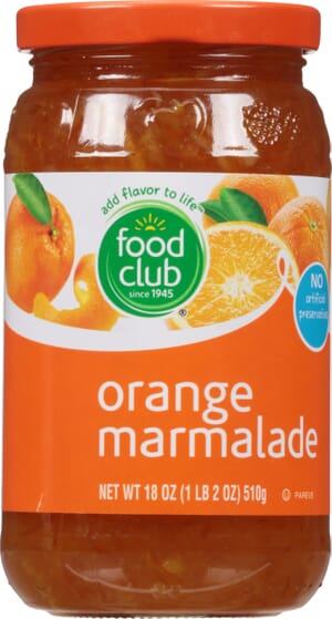 Food Club Orange Marmalade 18 oz