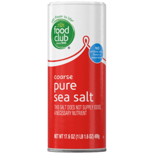 Food Club Coarse Pure Sea Salt 17.6 oz