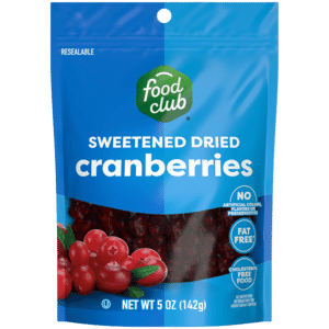 Food Club Dried Sweetened Cranberries 5 oz