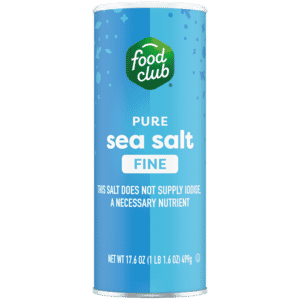 Food Club Fine Pure Sea Salt 17.6 oz