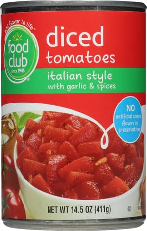 Food Club Italian Style Diced Tomatoes 14.5 oz