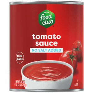 Food Club No Salt Added Tomato Sauce 28 oz