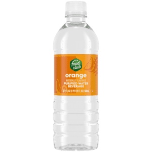 Food Club Orange Purified Water Beverage 16.9 fl oz