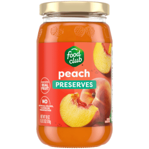 Food Club Peach Preserves 18 oz