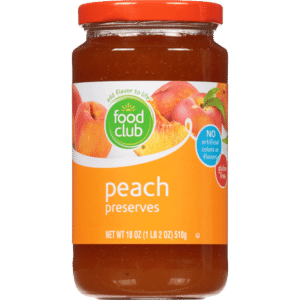 Food Club Peach Preserves 18 oz