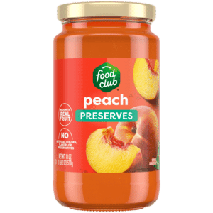 Food Club Peach Preserves 18 oz