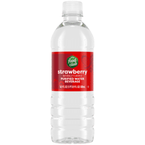 Food Club Strawberry Purified Water Beverage 16.9 fl oz
