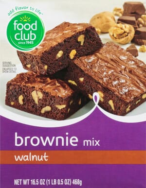 Food Club Walnut Brownie Mix 16.5 oz