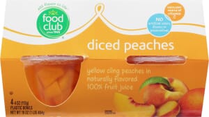 Food Club Diced Peaches 4 ea