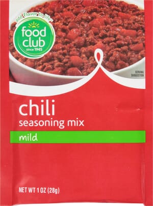 Food Club Mild Chili Seasoning Mix 1 oz