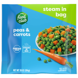 Food Club Steam in Bag Peas & Carrots 10 oz