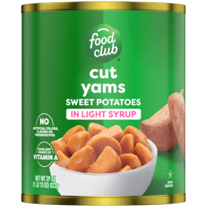 Food Club Cut Yams Sweet Potatoes in Light Syrup 29 oz