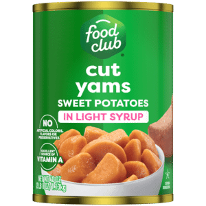 Food Club Cut Yams Sweet Potatoes in Light Syrup 40 oz
