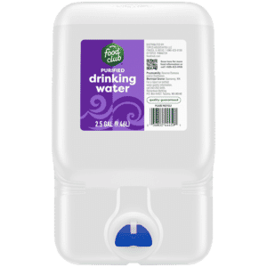 Food Club Purified Drinking Water 2.5 gal