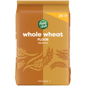 Food Club Presifted Whole Wheat Flour 25 lb