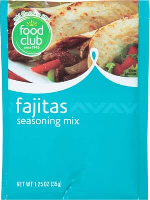 Food Club Fajitas Seasoning Mix 1.25 oz