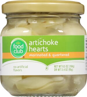 Food Club Marinated & Quartered Artichoke Hearts 6.5 oz