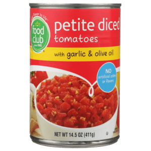 Petite Diced Tomatoes With Garlic & Olive Oil