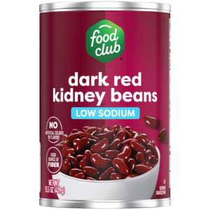 Food Club Dark Red Low Sodium Kidney Beans 15.5 oz