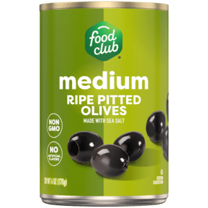 Food Club Ripe Pitted Medium Olives 6 oz