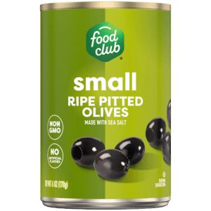 Food Club Ripe Pitted Small Olives 6 oz