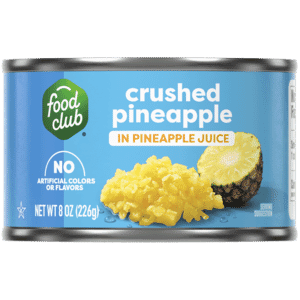 Food Club Crushed Pineapple in Pineapple Juice 8 oz