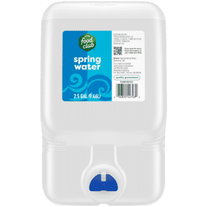Food Club Spring Water 2.5 gal