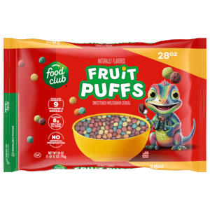 Food Club Fruit Puffs Cereal 28 oz