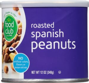 Food Club Spanish Roasted Peanuts 12 oz