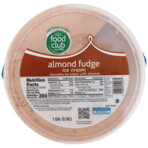 Almond Fudge Chocolate Ice Cream With Almonds