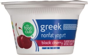 Food Club Greek Nonfat Black Cherry Yogurt 5.3 oz