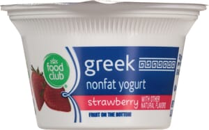 Food Club Greek Nonfat Strawberry Yogurt 5.3 oz