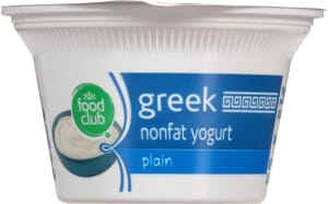 Food Club Greek Nonfat Plain Yogurt 5.3 oz