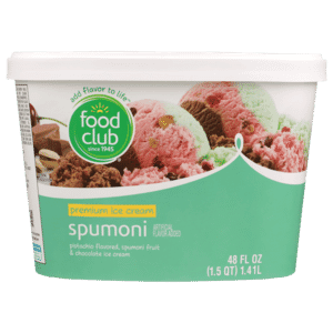 Spumoni Pistachio Flavored  Spumoni Fruit & Chocolate Premium Ice Cream