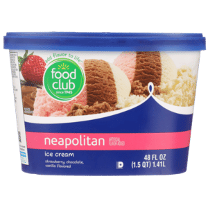 Neapolitan Strawberry  Chocolate  Vanilla Flavored Ice Cream