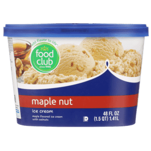 Maple Nut Maple Flavored Ice Cream With Walnuts