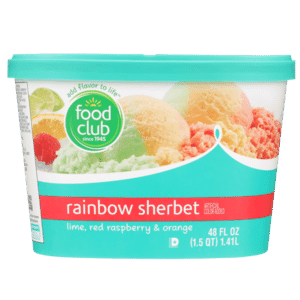 Rainbow Lime  Red Raspberry & Orange Sherbet