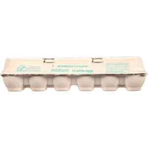 Food Club Medium White Eggs 12 ea