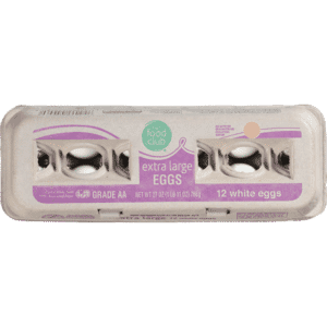 Food Club Extra Large White Eggs 12 ea